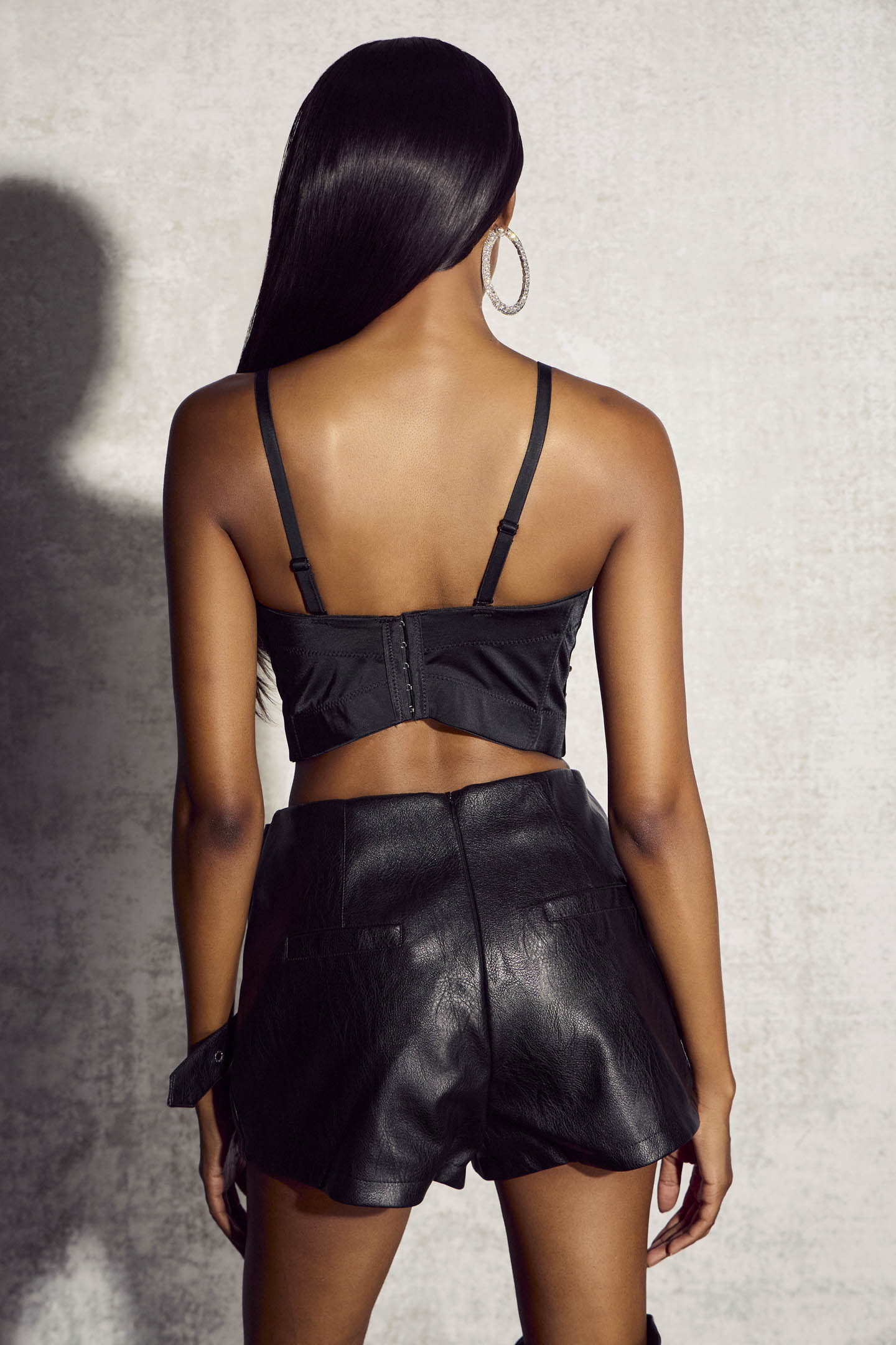 Teresa Mirror Pearls Bustier Top