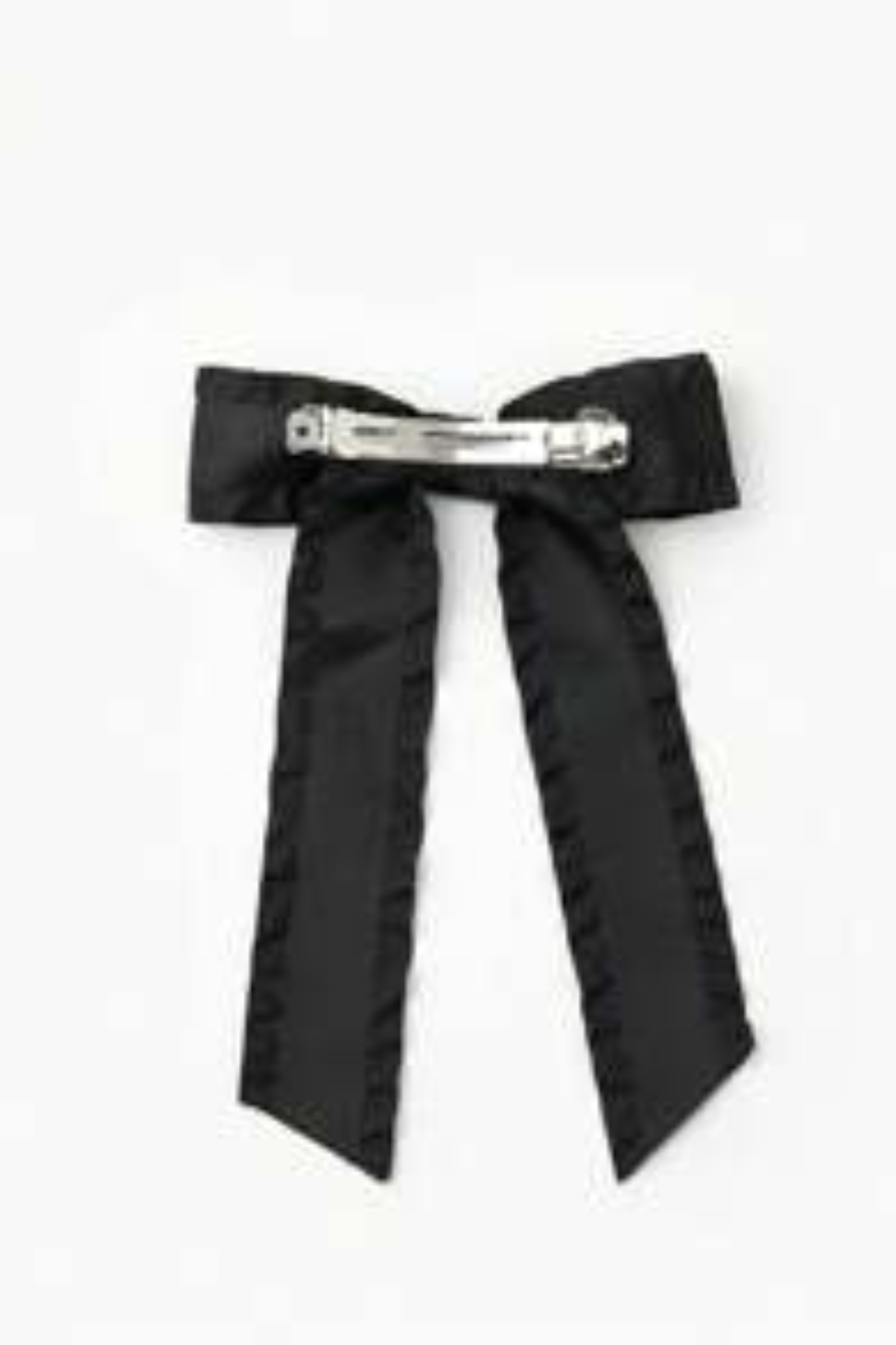 Ruffle Edge Bowknot Satin Hair Clip