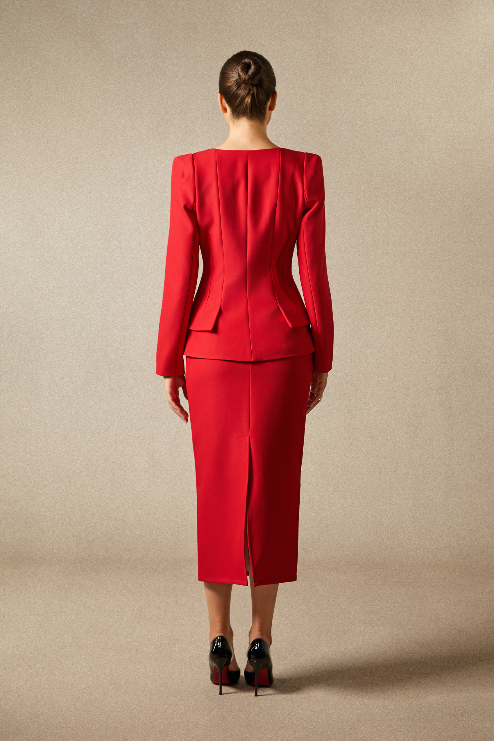 Anna Double Breasted Blazer & Pencil Skirt Set