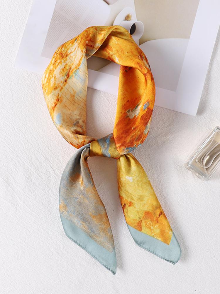 Sharon Landscape Print Headscarf